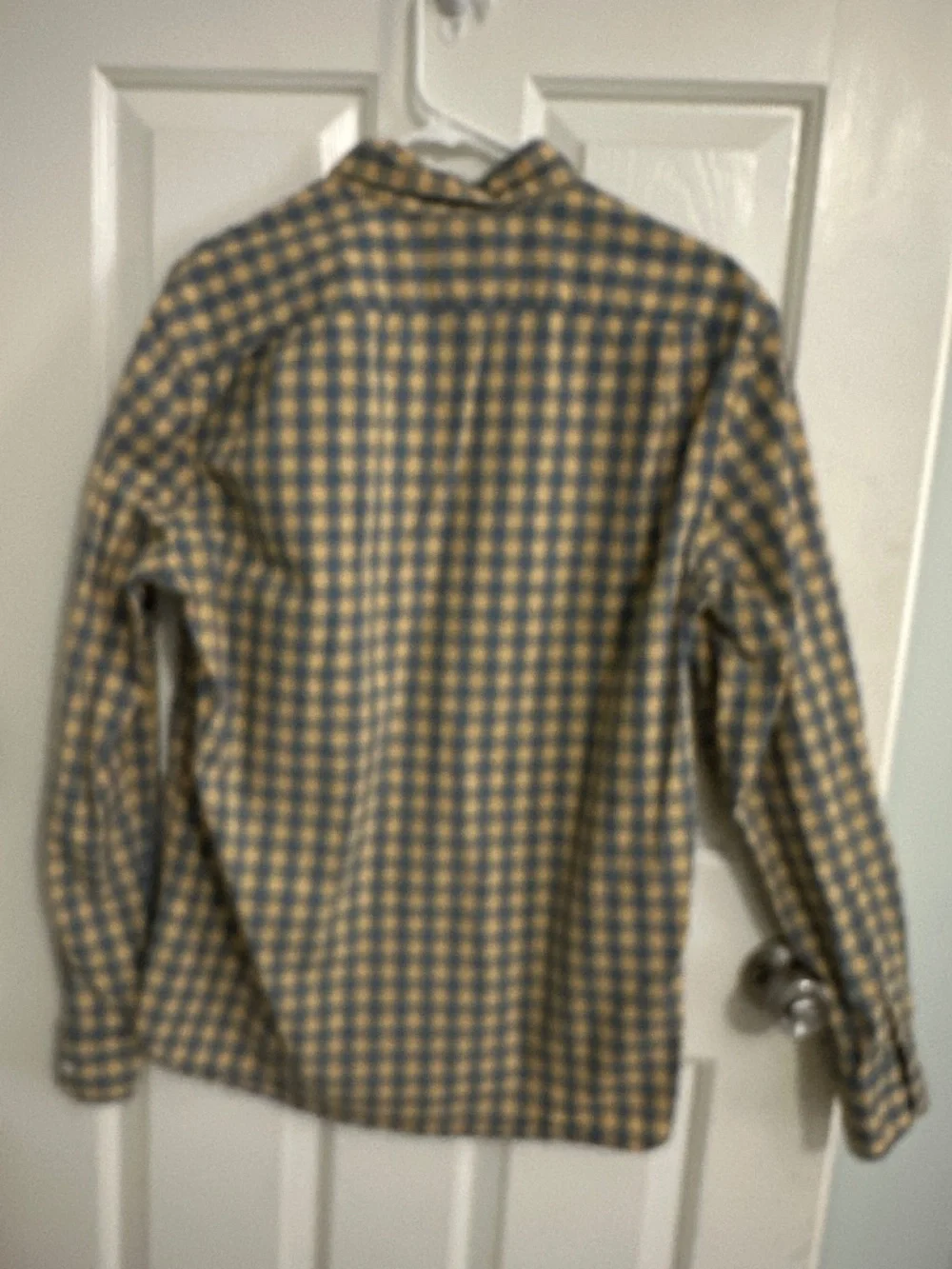 J Crew Plaid Slim Button Up Shirt Flexed Washed - Large